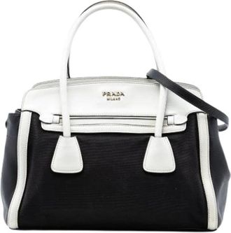 Prada Pre-owned Handbags, female, Black, Size: ONE SIZE Pre-owned Satchel