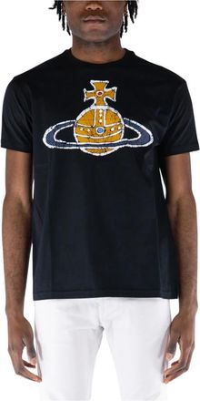 Vivienne Westwood Klassieke Time Machine T-shirt - Heren - T-shirts - Zwart - XL - Katoen - Tops