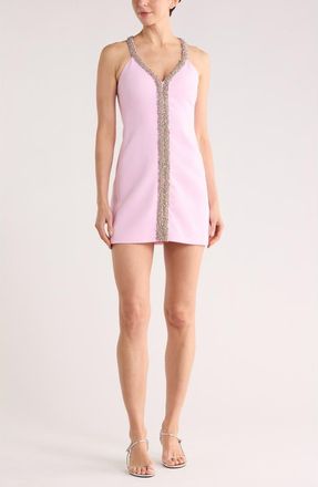 SIMKHAI Davia Embellished Minidress in Candy Pink at Nordstrom Rack, Size 0