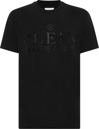 Philipp Plein T-shirt Round Neck SS Tattoo - Heren - T-shirts - Zwart - 4XL - Katoen - Tops