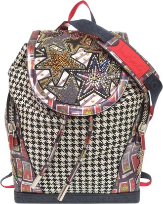 Christian Louboutin Multi-Color Canvas Backpack (Pre-Owned)