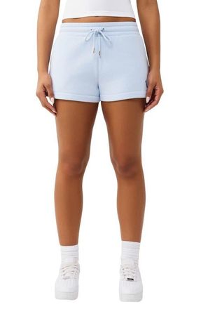 True Religion Embroidered Crystal Embellished Lounge Shorts in Cashmere Blue at Nordstrom, Size Xx-Large