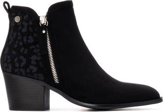 Xti Womens Suede Heeled Ankle Booties By XTI