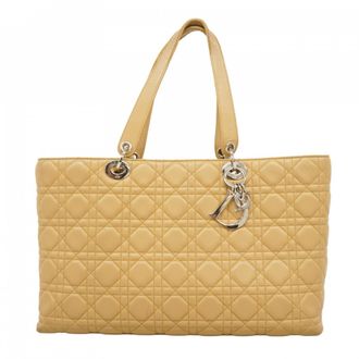 Dior Beige Leather Tote Bag (Pre-Owned)