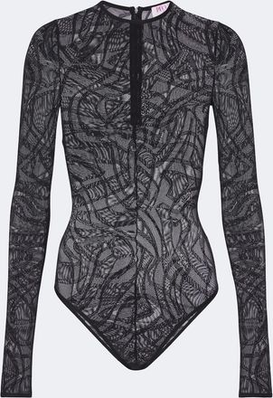Pucci Body Labirinto de tul de jacquard