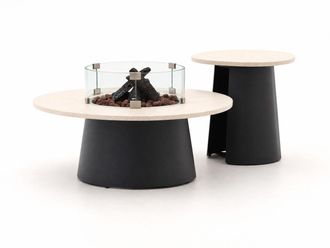 Cosi dune lounge vuurtafelset &oslash; 100cm (h: 40cm)/&oslash; 55cm (h: 55cm)