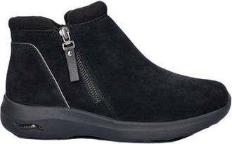 Skechers Arch Fit Ease suède enkelboots zwart