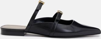 AllSaints Sheep Leather Shar Flat Leather Shoes, Size: UK 4/ US 7/ EU 37