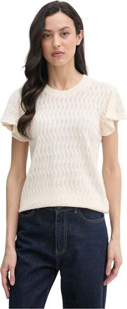 Mos Mosh MMGanna Jersey de punto con cuello redondo - Knitwear - Mujer - Beige - S