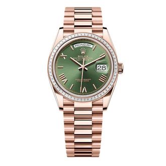 Rolex Day Date Automatic Chronometer Diamond Watch M128395TBR-0033