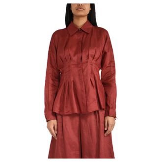 Max Mara Shirts, female, Red, Size: XL Tora Shirt