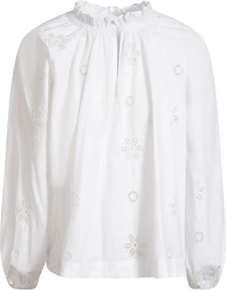 Merlette Blusa Manon in pizzo sangallo - Bianco