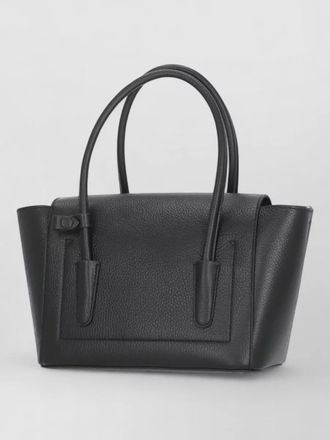 Coccinelle pebbled leather shoulder bag dual handles