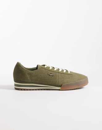 Lacoste Aura - Sneakers kaki con logo-Verde
