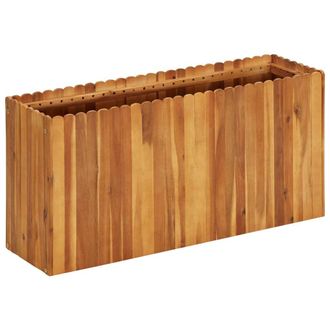 Berkfield Home Garden Raised Bed 100x30x50 cm Solid Acacia Wood in Brown | Size: 100 x 30 x 50 cm