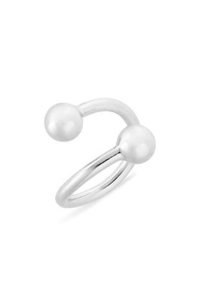 Justine Clenquet Selma Open Ring in Palladium at Nordstrom