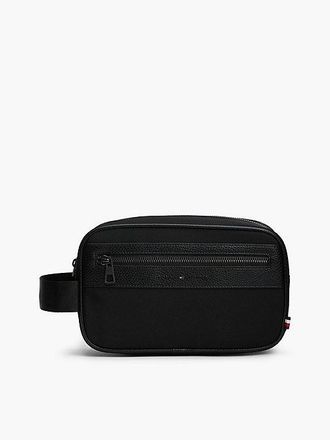 Tommy Hilfiger Logo Mixed Texture Washbag