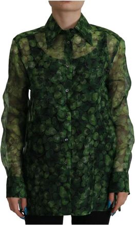 Dolce & Gabbana Mujer, Blusas y Camisas, Verde, Talla: 3XS