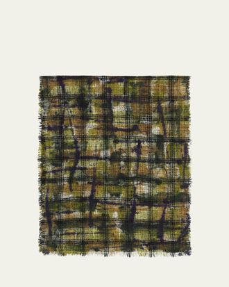 Faliero Sarti Millo Scarf with Hand-Painted Effect