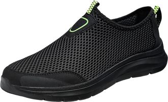 Generic Mens Womens Slip On Trainers Mesh Shoes Air Cushion Sports Casual Walking Sneakers Outdoor Flat for Jogging Adjustable, Quick Drying Breathable Sport 