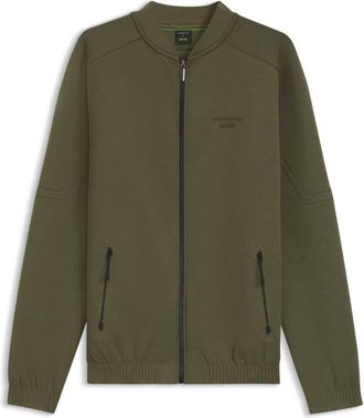 HUGO BOSS Porsche X Boss Zipper-Up Sweatshirt With Embossed Artwork, Size XX-Large