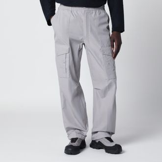 Stone Island Pantalone cargo in tela di cotone grigio polvere