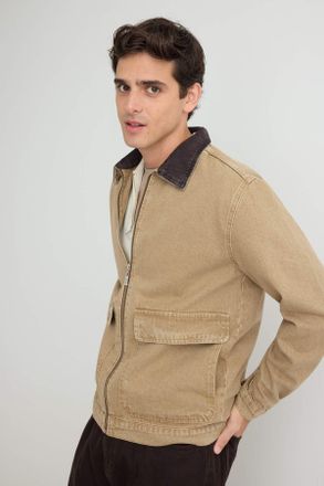 Trendyol MAN Heren Beige Effen Lang Regular fit Jassen