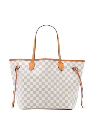 Louis Vuitton 2018 Damier Azur Neverfull MM tote bag - Bianco