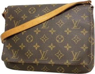 Louis Vuitton Pre-owned Cross Body Bags, female, Brown, Size: ONE SIZE Pre-owned Fabric Cross Body Bag