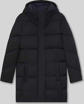 HUGO BOSS Regular Fit Steppmantel aus wasserabweisendem Material Modell PETRANO in Marine, Größe 34