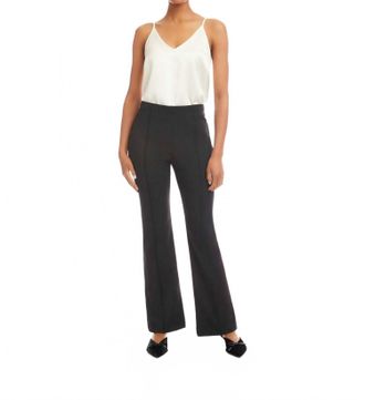 Fifteen Twenty Serena Pintuck Full Length Pants In Charcoal