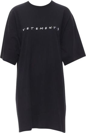 VETEMENTS iends logo embroide Limited Edition cotton long tshirt