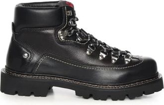 Dsquared2 Platte Schoenen - Heren - Veterlaarzen - Zwart - 43 EU - Schoenen