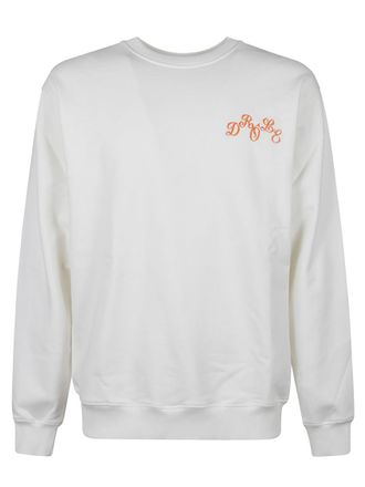 Dr&ocirc;le de Monsieur White Crewneck Sweatshirt