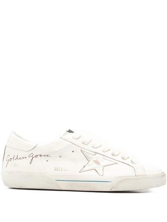Golden Goose Super-star Nappa Upper Heel And Toe Suede Tongue Laminated Leather Star