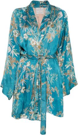 Forte_Forte bedrukte satijnen kimono