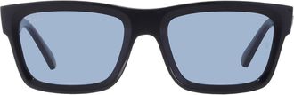 Ray-Ban Ray Ban Warren Bio Based Dark Blue Rectangular Unisex Sunglasses RB4396 667780 54