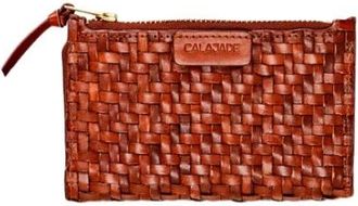 Cala Jade Caia Twill Portemonnee - unisex - Portefeuilles - Bruin - ONE Size - Leer - Accessoires