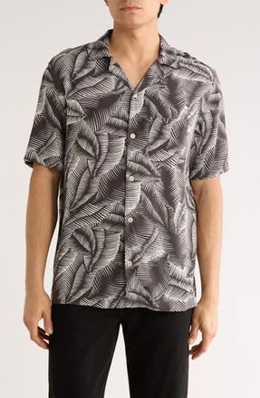 AllSaints Marseille Camp Shirt in Pebblestone Grey at Nordstrom Rack, Size Xx-Large