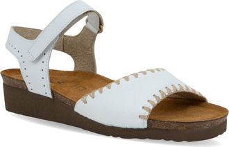 Naot Luna Sandal in White Soft Leather at Nordstrom, Size 11Us
