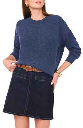 Vince Camuto Exposed Seam Crewneck Sweater in Steel Blue at Nordstrom Rack, Size Large