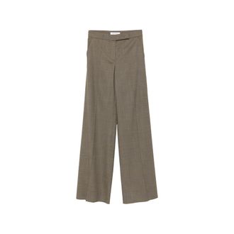 Max Mara Netto Check-pattern Wide-leg Trousers
