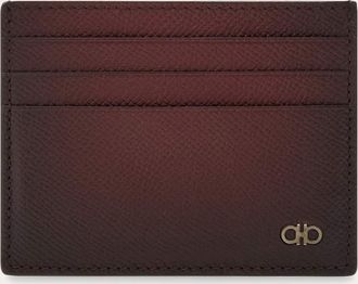 Ferragamo Men Gancini credit card holder Red