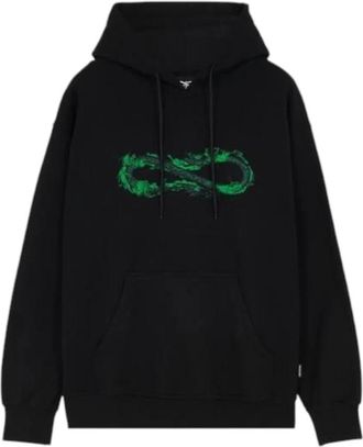 PROPAGANDA Logo Fire Hoodie Katoenen Sweatshirt - Heren - Hoodies - Zwart - S - Katoen - Hoodies & sweatvesten