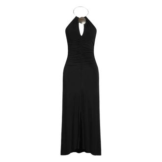 Simona Corsellini Dames, Jurken, Zwart, Maat: M