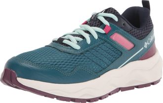 Columbia Womens Plateau Waterproof Hiking Shoe, Deep Water/Icy Morn, 6 Wide