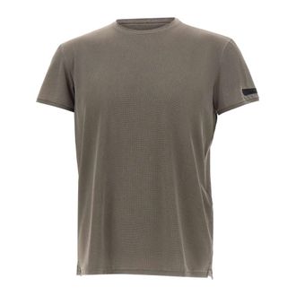 Roberto Ricci Design T-Shirts, male, Brown, Size: XL Techno Wash Pique Shirty