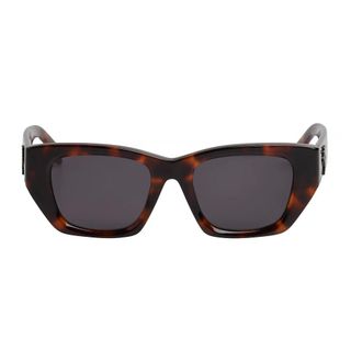 Palm Angels Square Cat Eye Sunglasses - female - Palm Angels - Sunglasses - Brown - ONE SIZE - Accessories