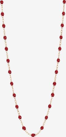 Gigi Clozeau Halskette aus Roségold und Harz Classique Gigi - Rouge