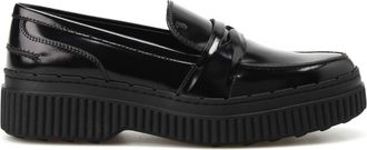 Tod's Tods Metallic Leather Maxi Sole Loafers